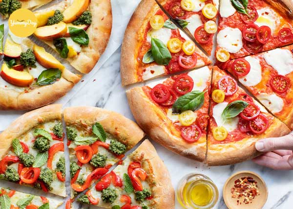 cách làm pizza rau củ chay